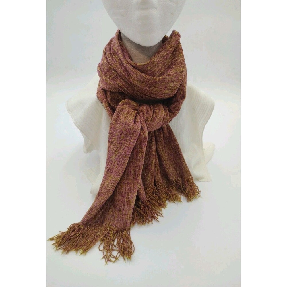 Manifattura Almar Scarf - Made In Italy - Acrylic Unique Purple Green 64"x16